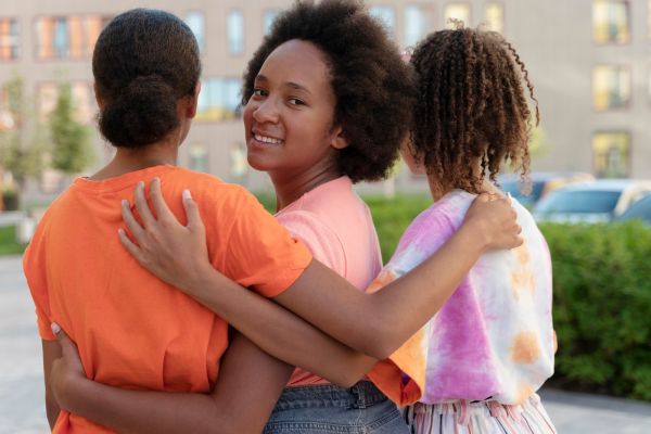 Image of teenagers who have overcome academic stress and peer pressure