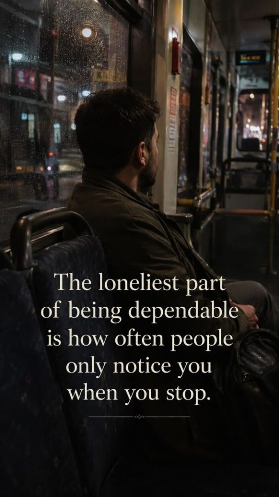 being a dependable one
